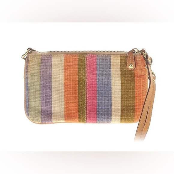 Coach Bonnie Legacy Stripe Zip Wristlet/Clutch EUC - Picture 2 of 10